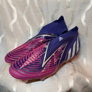 2022 Adidas Purple Predator Edge Men’s Soccer Cleats Size 10